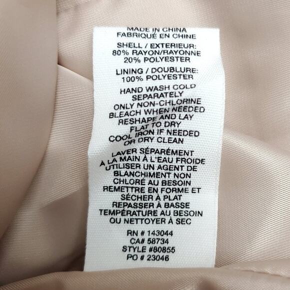 Avec Les Filles Slub Business One-Button Blazer M Casual Minimalist Office - Picture 11 of 11